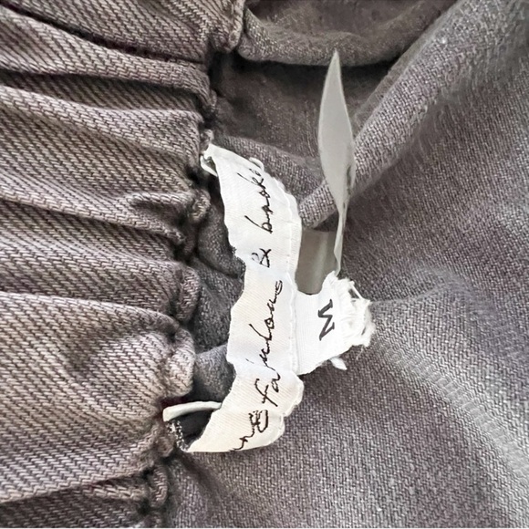 Young Fabulous & Broke Button Front Paperbag Mini Jean Skirt Size Medium Blue - Picture 7 of 8